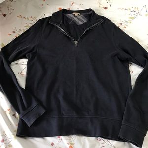 Burberry navy half zip